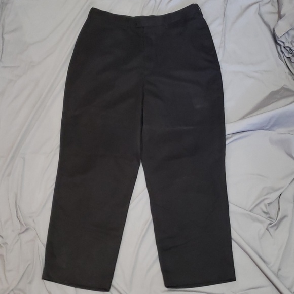 black slack shorts